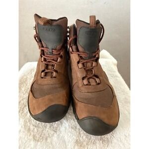 KEEN 1023749 Waterproof Hiking Boots Men's Size 11.5 Brown Leather Outdoor Trail
